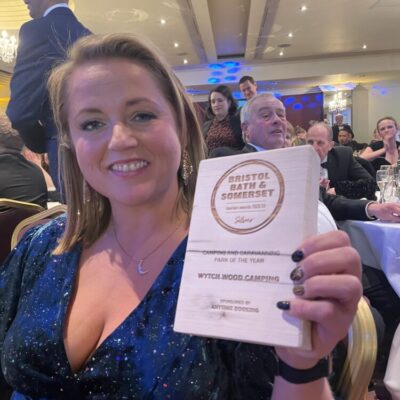 Wytch Wood Camping wins two awards at the Bristol, Bath and Somerset Tourism Awards.