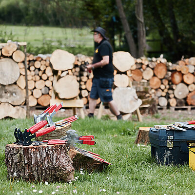 Axe Throwing | Wytch Wood Camping & Glamping | Somerset