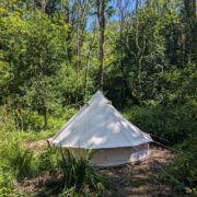 Pitches 16, 17, & 18 – Hidden Dell tent | Wytch Wood Camping & Glamping | Somerset
