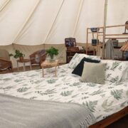 Birdsong Super King Bed | Wytch Wood Camping and Glamping | Somerset