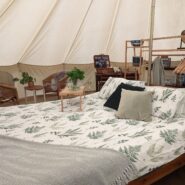 Birdsong Super King Bed | Wytch Wood Camping and Glamping | Somerset