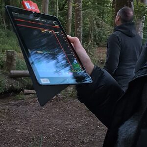 Bat walks at Wytch Wood with listening equipment