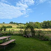 Garden Area | Wytch Wood Camping & Glamping | Somerset