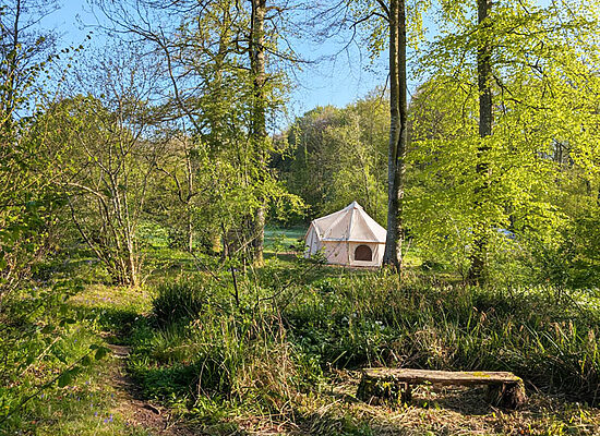 Bell tent hire | Wytch Wood Camping & Glamping