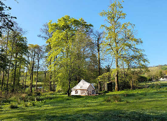 Bell tent hire | Wytch Wood Camping & Glamping