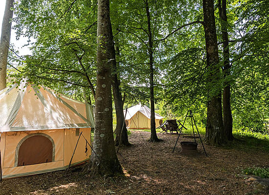 Bell tent hire | Wytch Wood Camping & Glamping