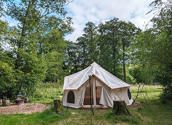 Bell tent hire | Wytch Wood Camping & Glamping