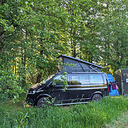 Pitch 7 - Toby's Double with camper | Wytch Wood Camping & Glamping