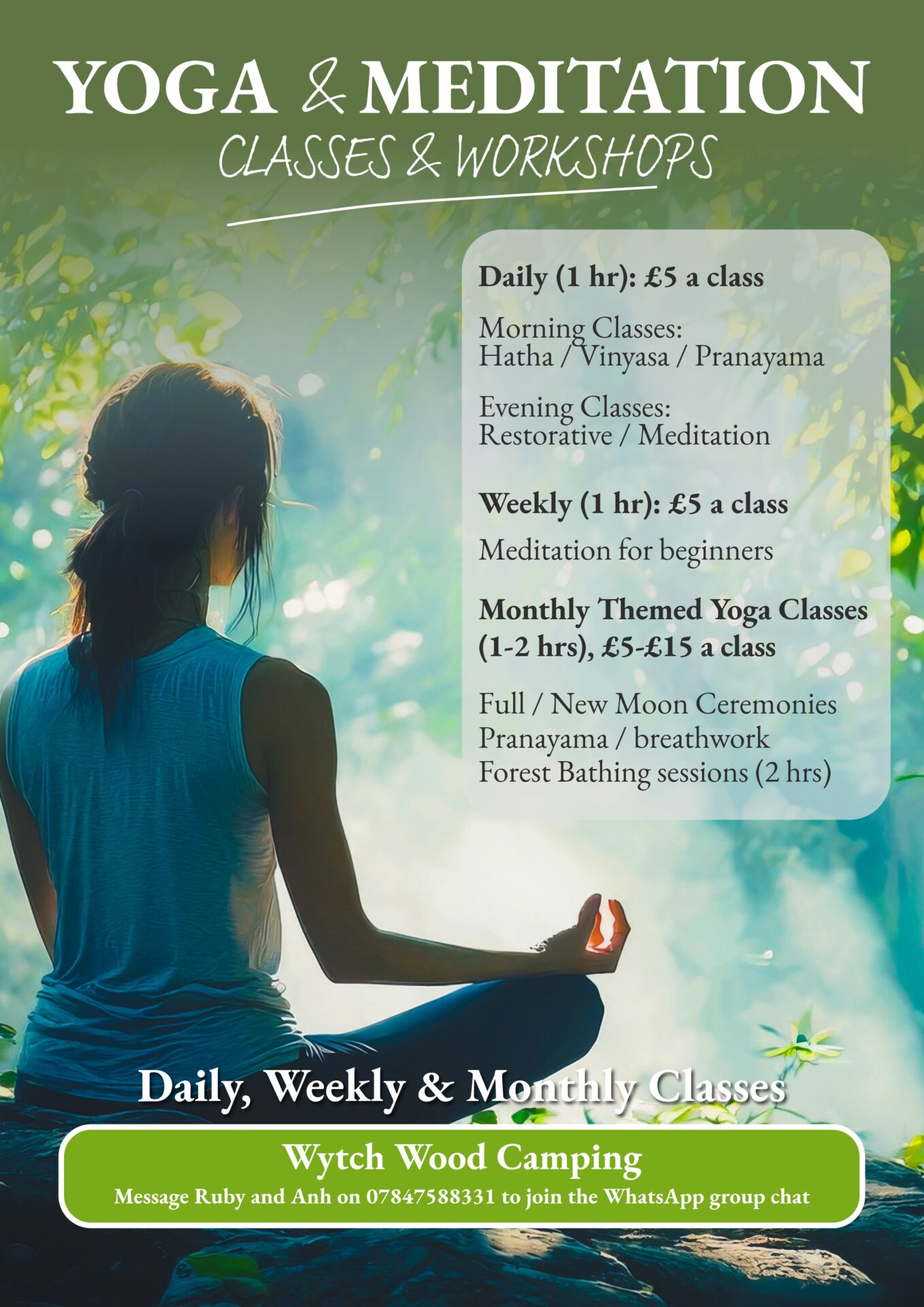 Yoga & Meditation @ Wytch Wood Camping