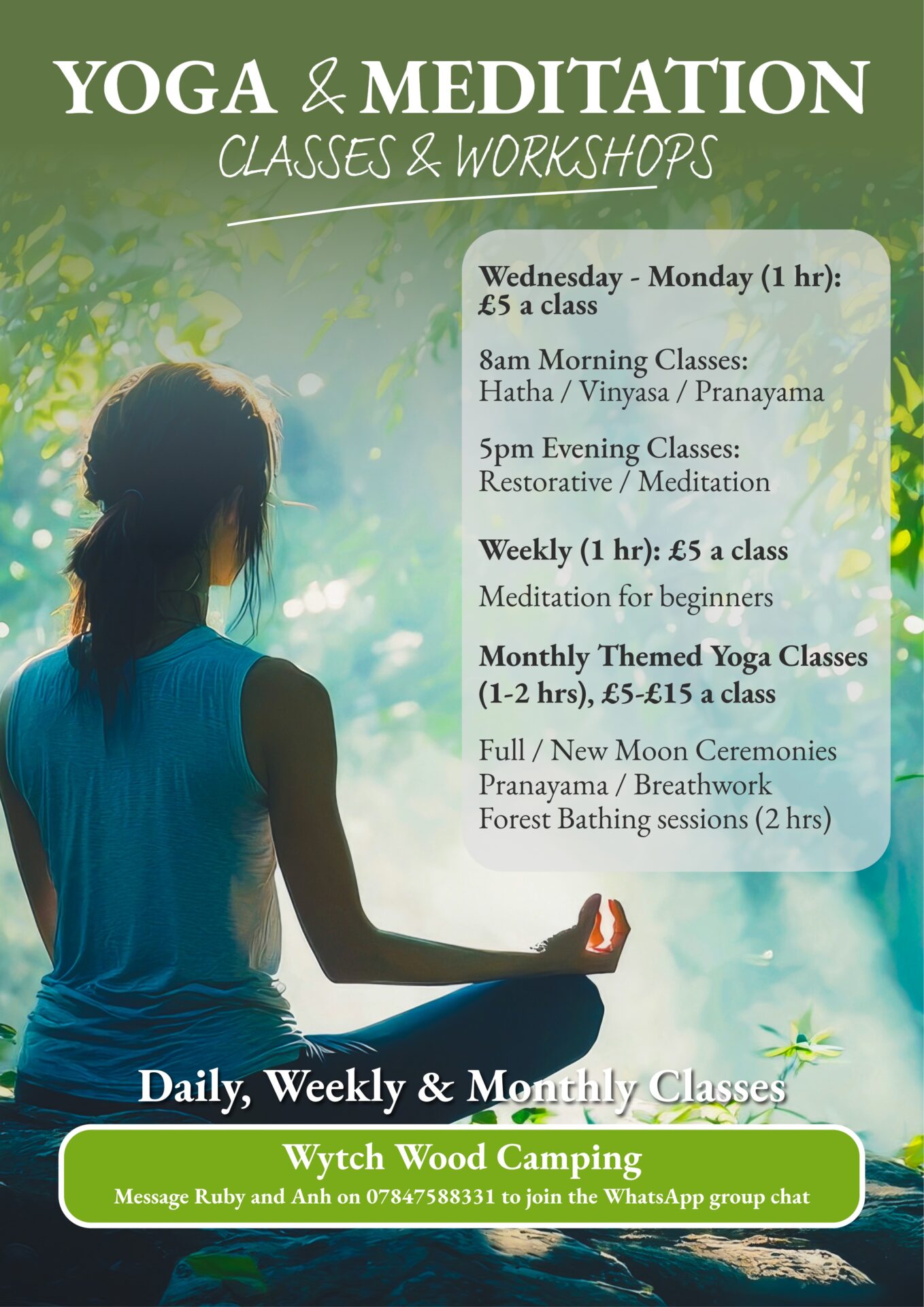 Yoga & Meditation @ Wytch Wood Camping