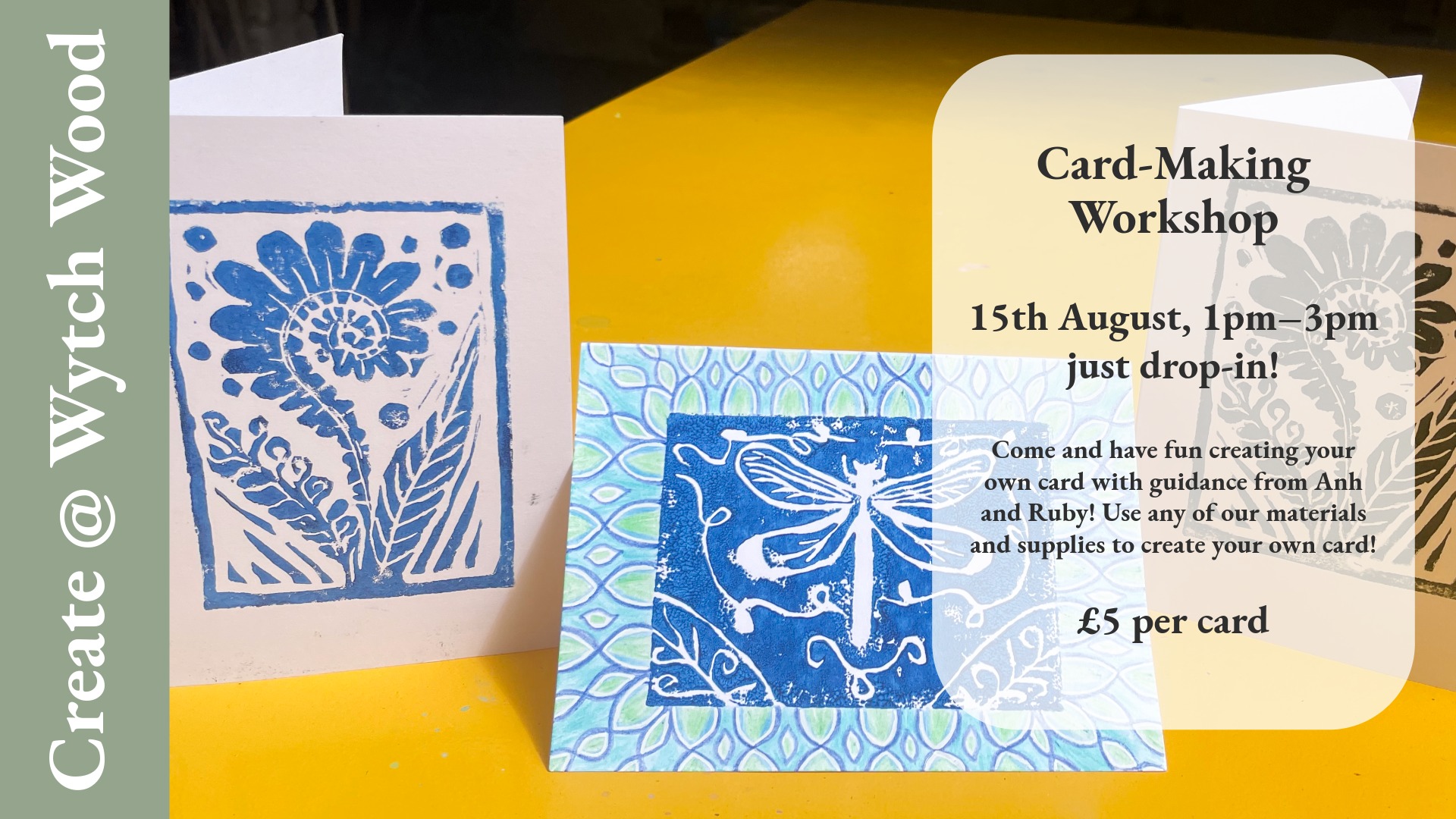 Card Making Workshop | Wytch Wood Camping & Glamping | Somerset