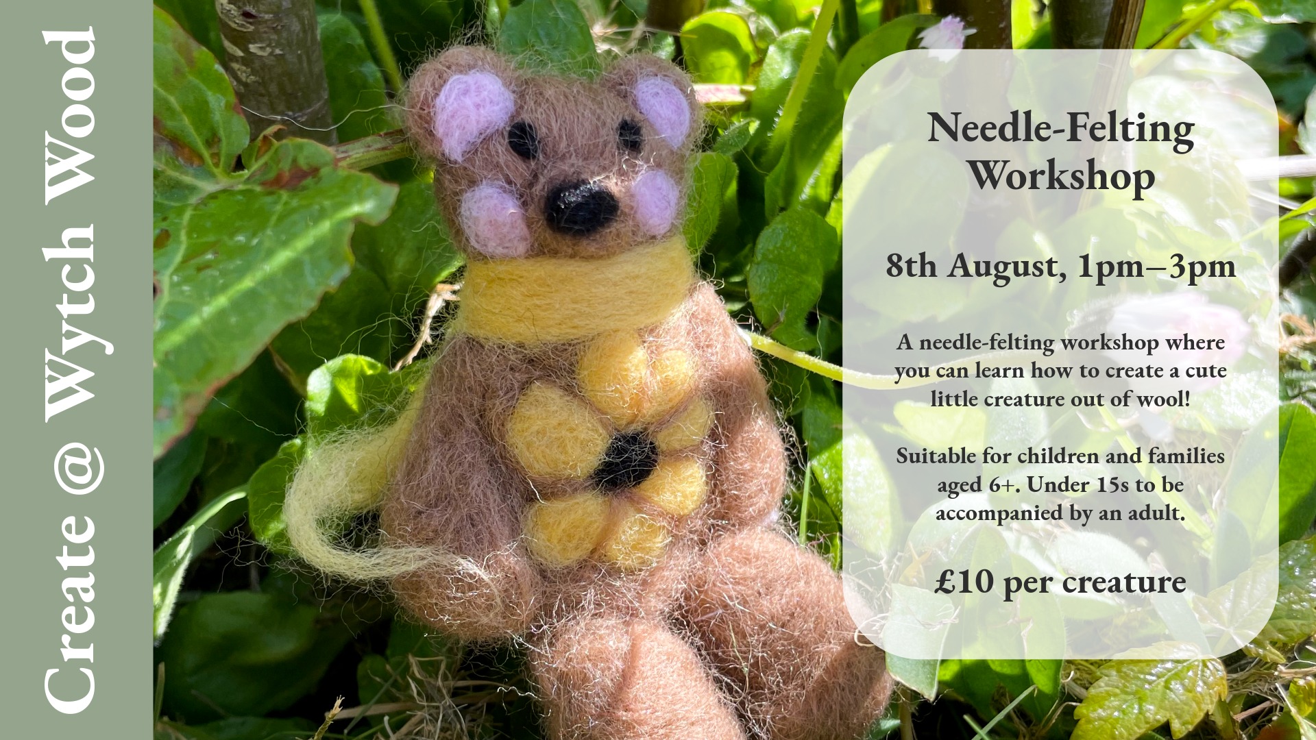 Little Creatures Felting Workshop | Wytch Wood Camping & Glamping | Somerset