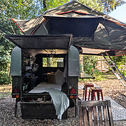 Tree Tops Woodland Rooftop Tent | Wytch Wood Camping & Glamping | Somerset