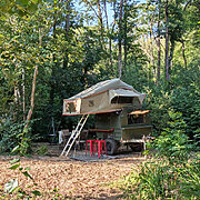 Tree Tops Woodland Rooftop Tent | Wytch Wood Camping & Glamping | Somerset