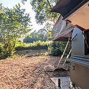 Tree Tops Woodland Rooftop Tent | Wytch Wood Camping & Glamping | Somerset