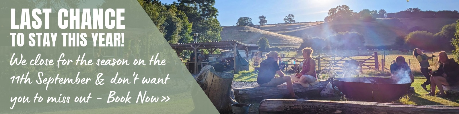 Last chance To stay this year! | Wytch Wood Camping & Glamping | Somerset